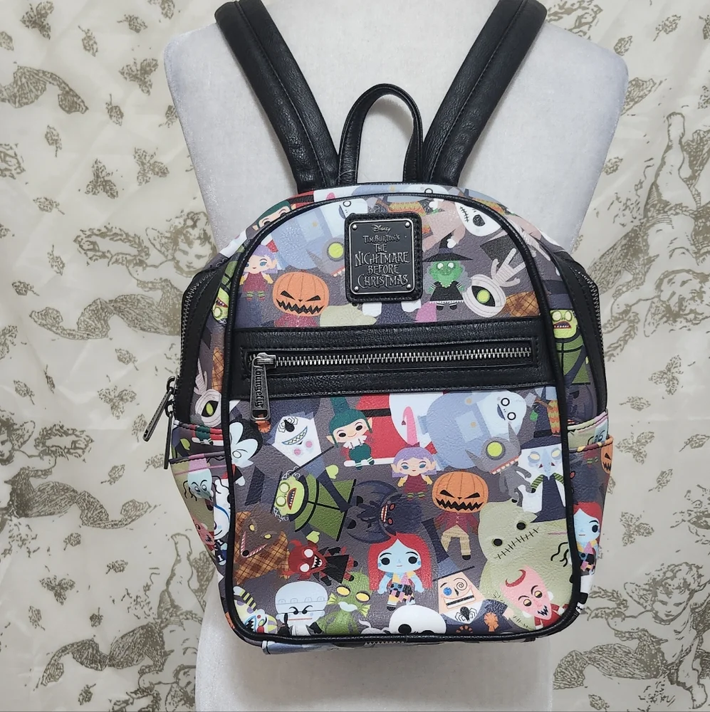 Loungefly The Nightmare Before Christmas Chibi Characters Backpack